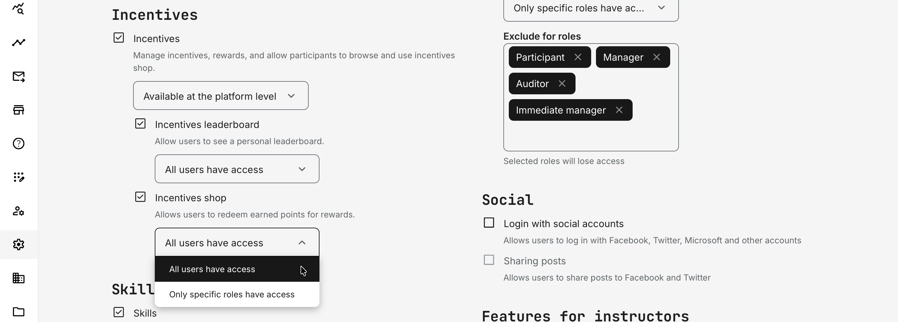 Activate Incentives and configure the three core feature areas to align with your audience, engagement strategy, and business objectives.