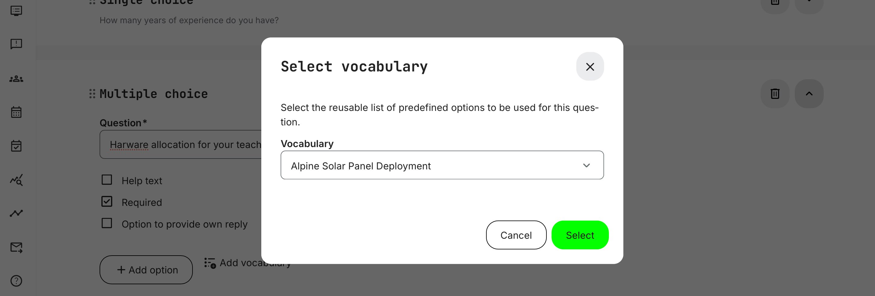 Shows how vocabularies can accelerate the creation