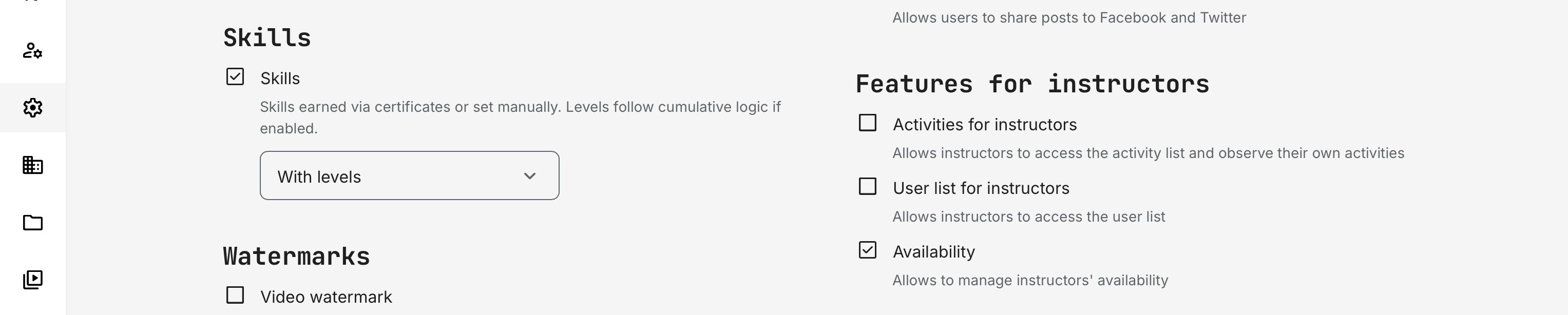 To unlock availability schedules with skills both Skills and Availability must be configured and enabled.