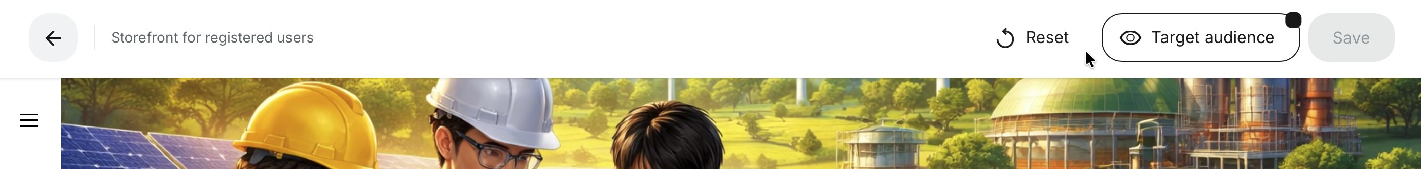 Target Audience applied: Full simulation.